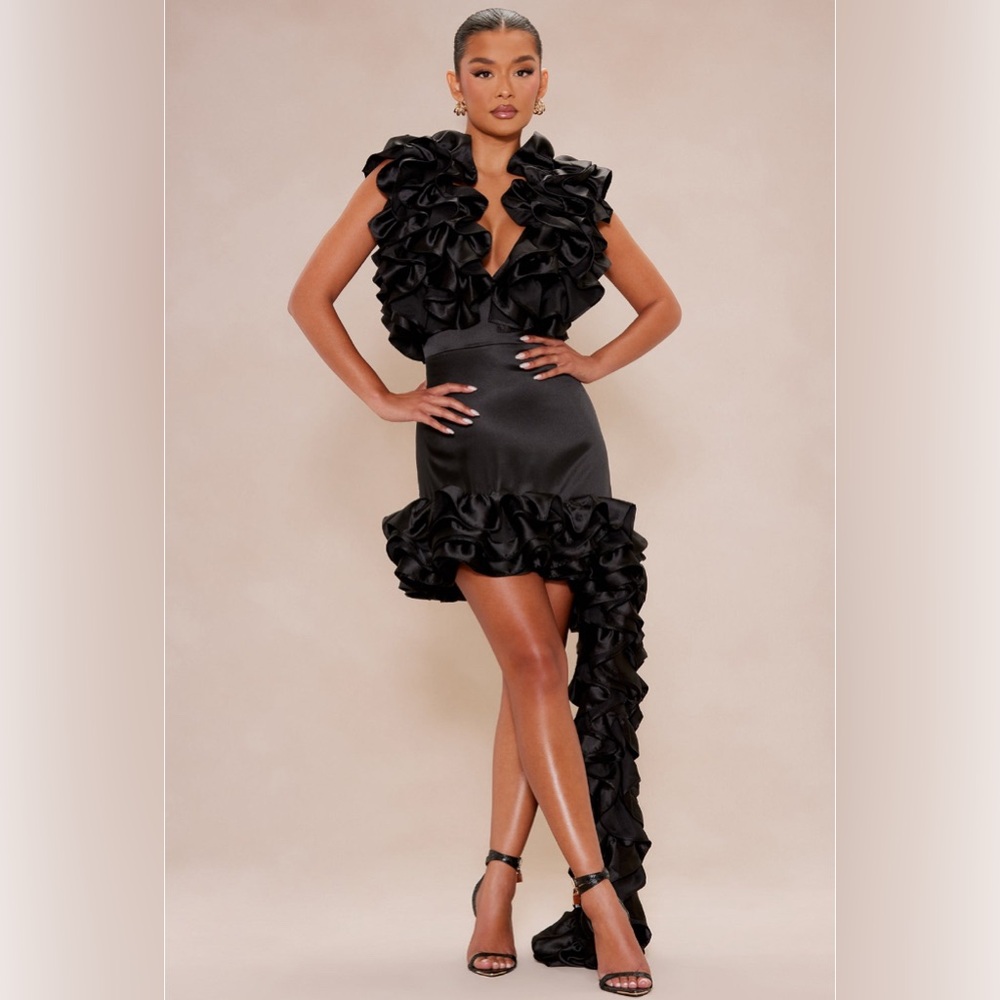 Fashion Nova Athens Ruffle Mini Dress